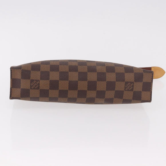 LOUIS VUITTON Damier Ebene Poche Toilette 26 Pouch N47543 LV Auth 189180