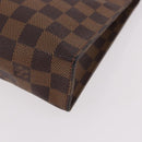 LOUIS VUITTON Damier Ebene Poche Toilette 26 Pouch N47543 LV Auth 189180-14