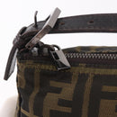 FENDI Zucca Accessory Pouch Brown Silver 8N0005 Auth 189182-10