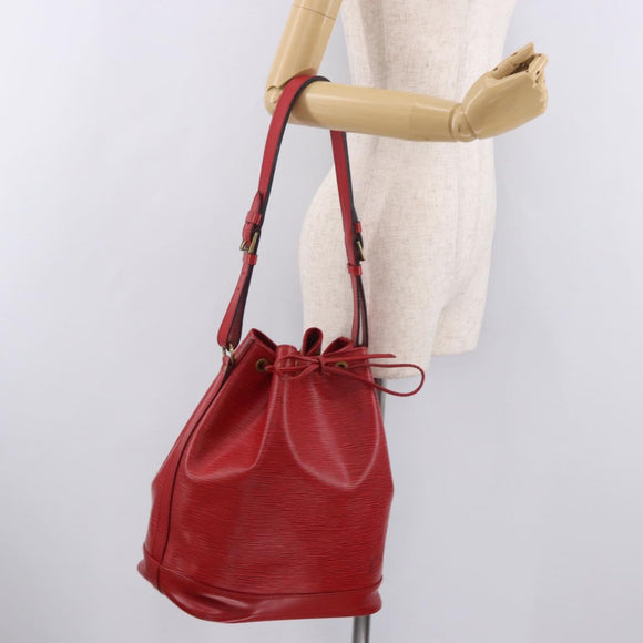 LOUIS VUITTON Epi Noe Schoudertas Rood M44007 LV Auth 189183V
