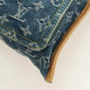 LOUIS VUITTON Monogram Denim Hand Bag Blue M95018 LV Auth 189186SAV-14
