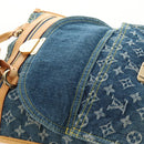 LOUIS VUITTON Monogram Denim Hand Bag Blue M95018 LV Auth 189186SAV-18