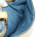 LOUIS VUITTON Monogram Denim Hand Bag Blue M95018 LV Auth 189186SAV-21
