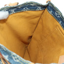 LOUIS VUITTON Monogram Denim Hand Bag Blue M95018 LV Auth 189186SAV-23
