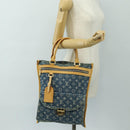 LOUIS VUITTON Monogram Denim Hand Bag Blue M95018 LV Auth 189186SAV-26