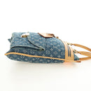 LOUIS VUITTON Monogram Denim Hand Bag Blue M95018 LV Auth 189186SAV-4