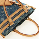 LOUIS VUITTON Monogram Denim Hand Bag Blue M95018 LV Auth 189186SAV-6