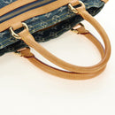 LOUIS VUITTON Monogram Denim Hand Bag Blue M95018 LV Auth 189186SAV-7