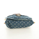 LOUIS VUITTON Monogram Denim Hand Bag Blue M95018 LV Auth 189186SAV-5