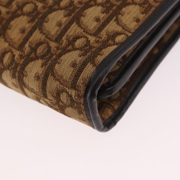 Christian Dior Trotter Hand Bag Beige Gold Auth 189192