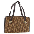 Christian Dior Trotter Hand Bag Beige Gold Auth 189192-1