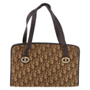 Christian Dior Trotter Hand Bag Beige Gold Auth 189192-13