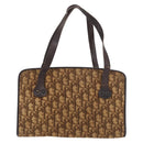 Christian Dior Trotter Hand Bag Beige Gold Auth 189192-2