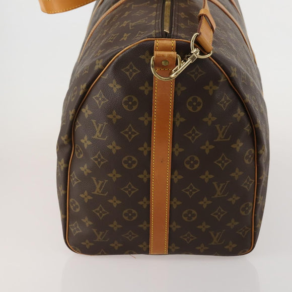 LOUIS VUITTON Monogram Keepall Bandouliere 60 Boston Bag M41412 LV Auth 189194