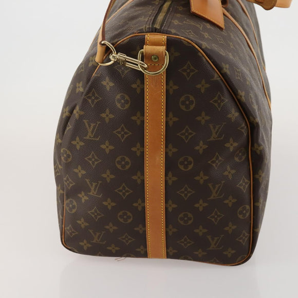 LOUIS VUITTON Monogram Keepall Bandouliere 60 Boston Bag M41412 LV Auth 189194