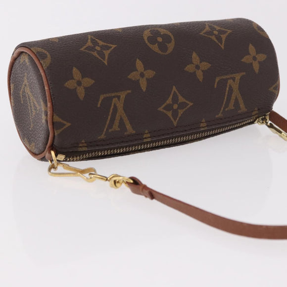 LOUIS VUITTON Monogram Papillon Pouch LV Auth 189197