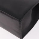 BALLY Hand Bag Leather Black Gold Auth 189200-16