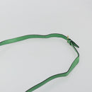 CELINE Shoulder Bag Leather Green Gold Auth 189202-14