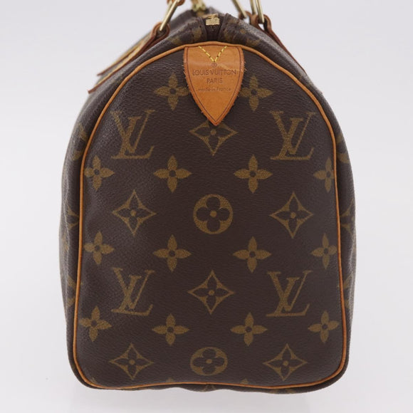 LOUIS VUITTON Monogram Speedy 25 Hand Bag M41528 LV Auth 189204A