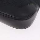 GUCCI GG Canvas Jackie Shoulder Bag Black Silver 001 3346 Auth 189205A-11