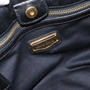 Miu Miu Hand Bag Leather 2way Black Gold Auth 189206SAM-16