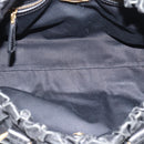 Miu Miu Hand Bag Leather 2way Black Gold Auth 189206SAM-17