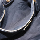 Miu Miu Hand Bag Leather 2way Black Gold Auth 189206SAM-21