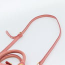 Miu Miu Hand Bag Leather 2way Pink Gold Auth 189208SAM-10