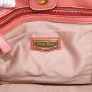 Miu Miu Hand Bag Leather 2way Pink Gold Auth 189208SAM-16