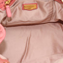 Miu Miu Hand Bag Leather 2way Pink Gold Auth 189208SAM-17