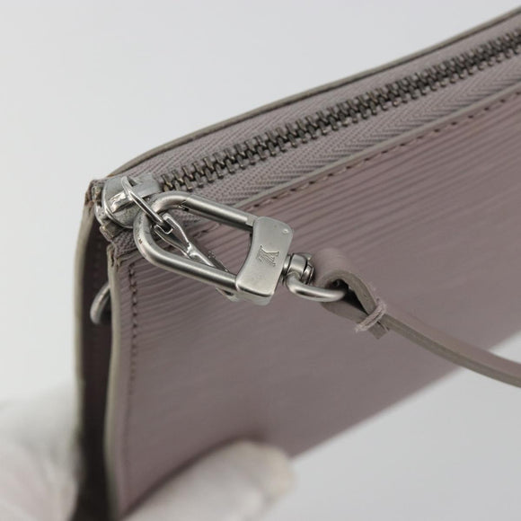 LOUIS VUITTON Epi Pochette Accessoires Accessory Pouch Lilac M52982 Auth 189213V