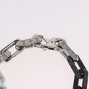LOUIS VUITTON Chain Stone Bracelet metal Silver M1042L LV Auth 189214M-6