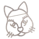 CHANEL Brooch metal Silver tone CC Auth 189215M-1