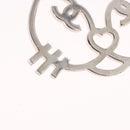 CHANEL Brooch metal Silver tone CC Auth 189215M-13