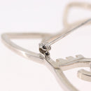 CHANEL Brooch metal Silver tone CC Auth 189215M-20