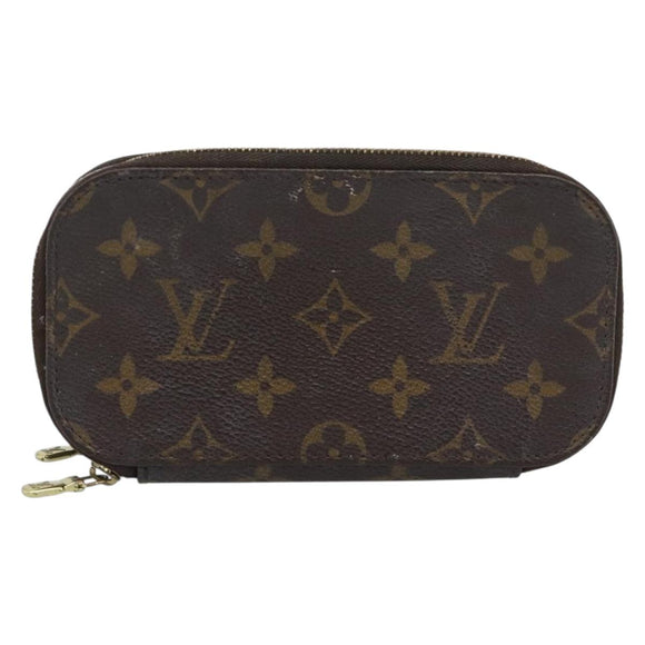 LOUIS VUITTON Monogram Trousse Brush PM Cosmetic Pouch M47510 LV Auth 189220