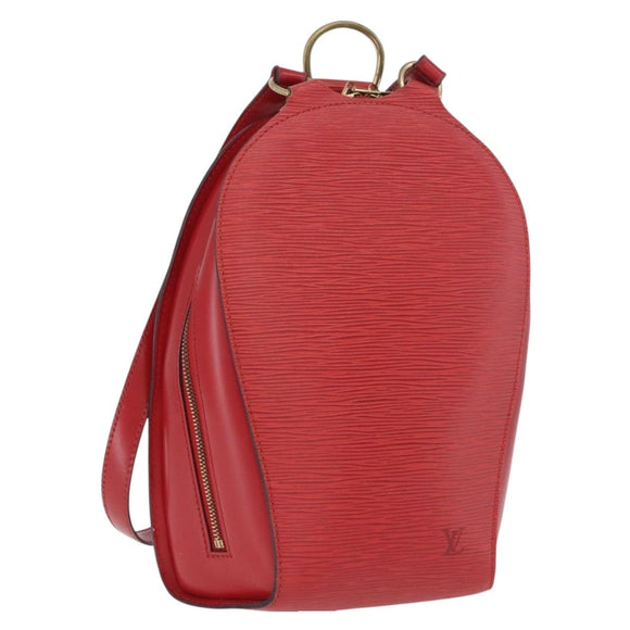 LOUIS VUITTON Epi Mabillon Backpack Castilian Red M52237 LV Auth 189221