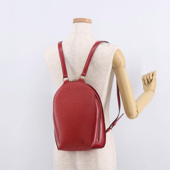 LOUIS VUITTON Epi Mabillon Backpack Castilian Red M52237 LV Auth 189221