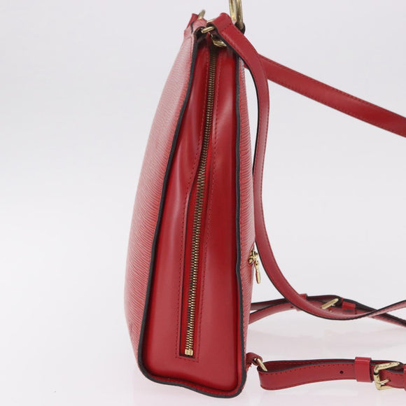 LOUIS VUITTON Epi Mabillon Backpack Castilian Red M52237 LV Auth 189221