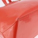 LOUIS VUITTON Vernis Bluebird Wilshire PM Bag Orenge Sunset M93644 Auth 189223-9