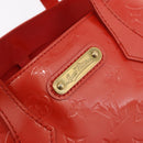 LOUIS VUITTON Vernis Bluebird Wilshire PM Bag Orenge Sunset M93644 Auth 189223-17