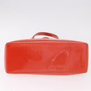 LOUIS VUITTON Vernis Bluebird Wilshire PM Bag Orenge Sunset M93644 Auth 189223-5