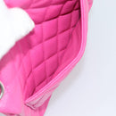 CHANEL Mini Matelasse 17 Chain Bag Caviar Skin Pink Silver CC Auth 189224SAM-23