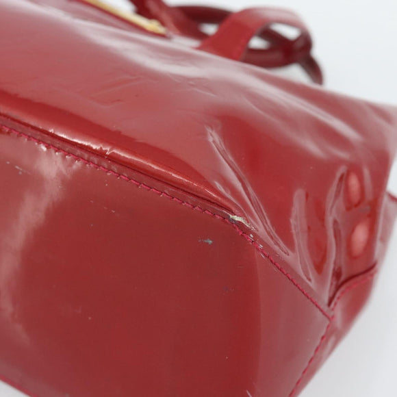 LOUIS VUITTON Monogram Vernis Wilshire PM Bag Pomme D'amour M93642 Auth 189225