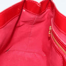 LOUIS VUITTON Monogram Vernis Wilshire PM Bag Pomme D'amour M93642 Auth 189225-19