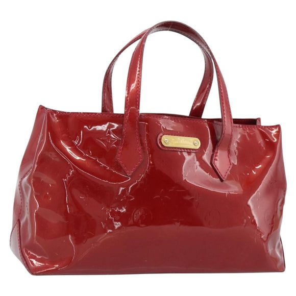 LOUIS VUITTON Monogram Vernis Wilshire PM Tas Pomme D'amour M93642 Auth 189225