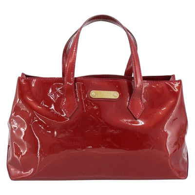 LOUIS VUITTON Monogram Vernis Wilshire PM Bag Pomme D'amour M93642 Auth 189225 - 0
