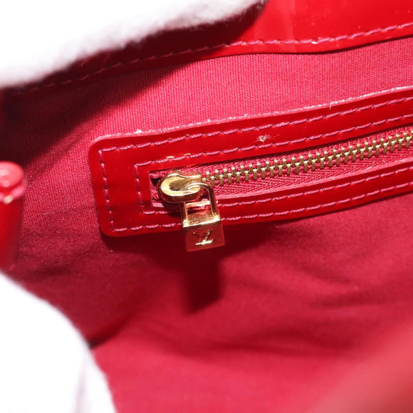 LOUIS VUITTON Monogram Vernis Wilshire PM Bag Pomme D'amour M93642 Auth 189225