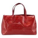 LOUIS VUITTON Monogram Vernis Wilshire PM Bag Pomme D'amour M93642 Auth 189225-3