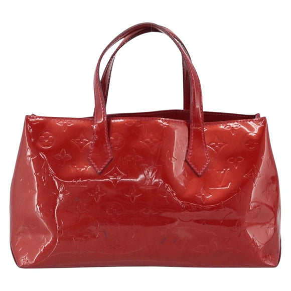 LOUIS VUITTON Monogram Vernis Wilshire PM Tas Pomme D'amour M93642 Auth 189225
